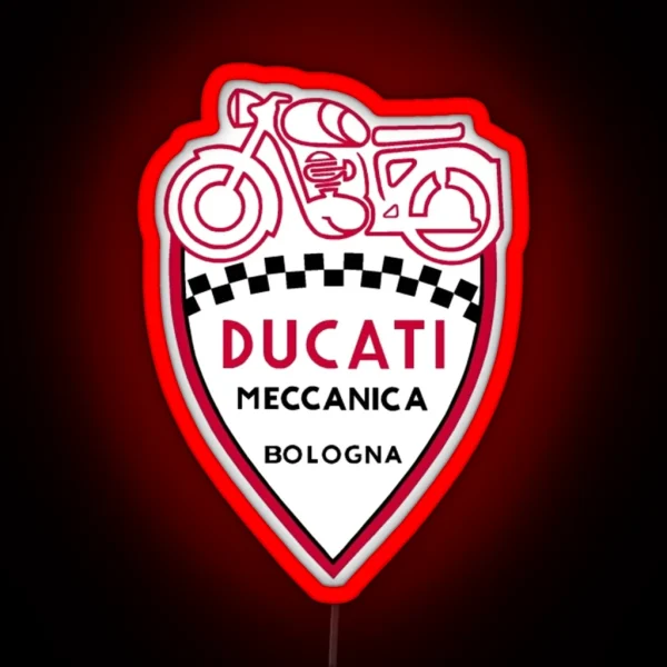VINTAGE DUCATI RACING RGB Neon Sign