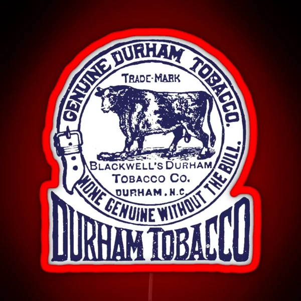 Vintage Durham Tobacco RGB Neon Sign