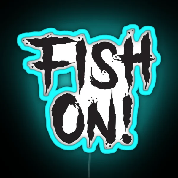 Vintage Fish On RGB Neon Sign