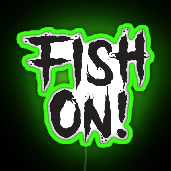 Vintage Fish On RGB Neon Sign