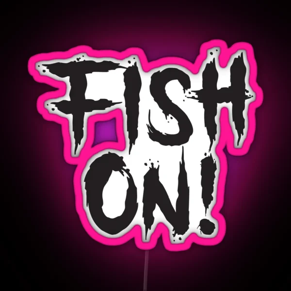 Vintage Fish On RGB Neon Sign