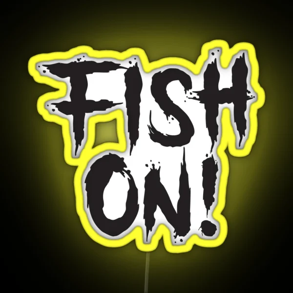 Vintage Fish On RGB Neon Sign