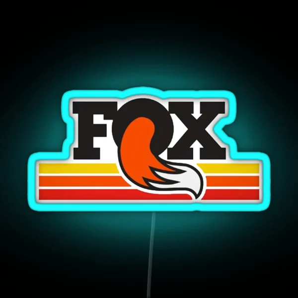 Vintage Fox Design RGB Neon Sign