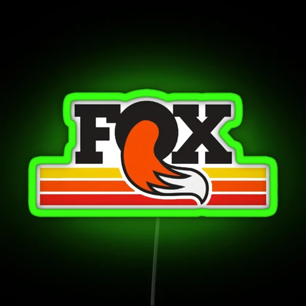 Vintage Fox Design RGB Neon Sign