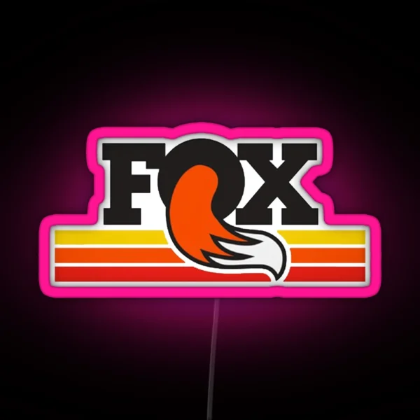 Vintage Fox Design RGB Neon Sign