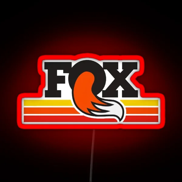Vintage Fox Design RGB Neon Sign
