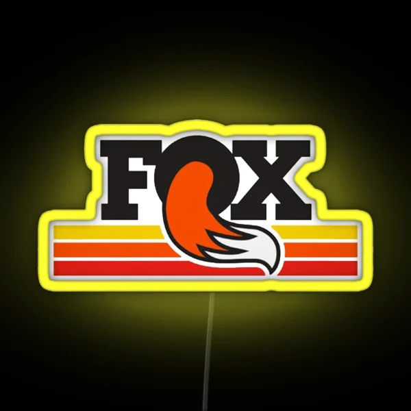 Vintage Fox Design RGB Neon Sign