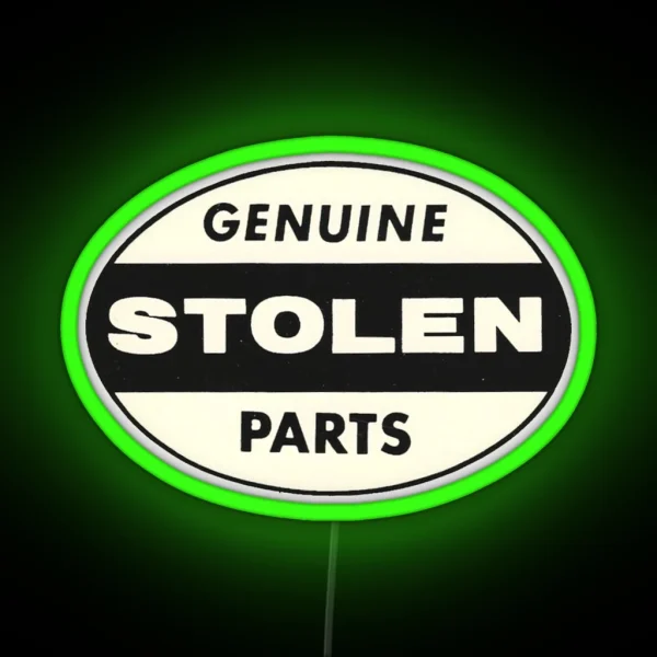 Vintage Genuine Stolen Parts RGB Neon Sign