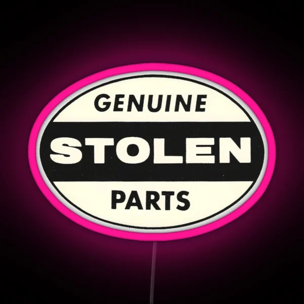 Vintage Genuine Stolen Parts RGB Neon Sign