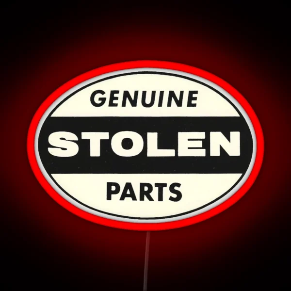 Vintage Genuine Stolen Parts RGB Neon Sign