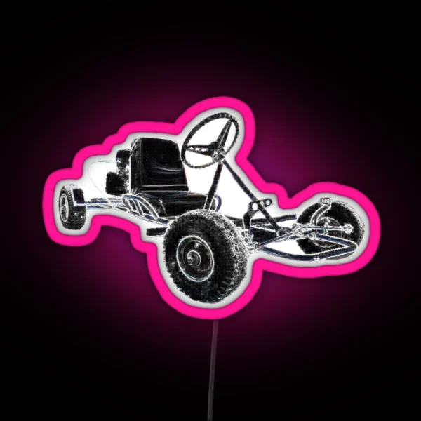 Vintage Go Cart Manco Go Kart Retro Carting RGB Neon Sign