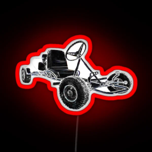 Vintage Go Cart Manco Go Kart Retro Carting RGB Neon Sign
