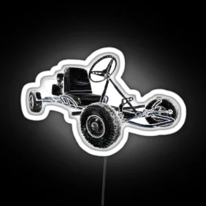 Vintage Go Cart Manco Go Kart Retro Carting Karting RGB Neon Sign