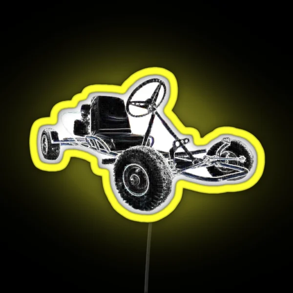 Vintage Go Cart Manco Go Kart Retro Carting RGB Neon Sign