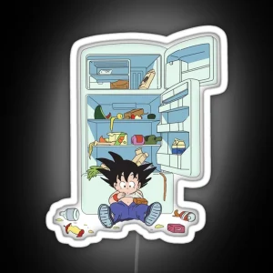 Vintage Goku Attack The Fridge Dragon Ball 2023 RGB Neon Sign