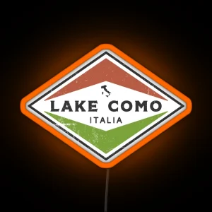 Vintage Lake Como Italia RGB Neon Sign