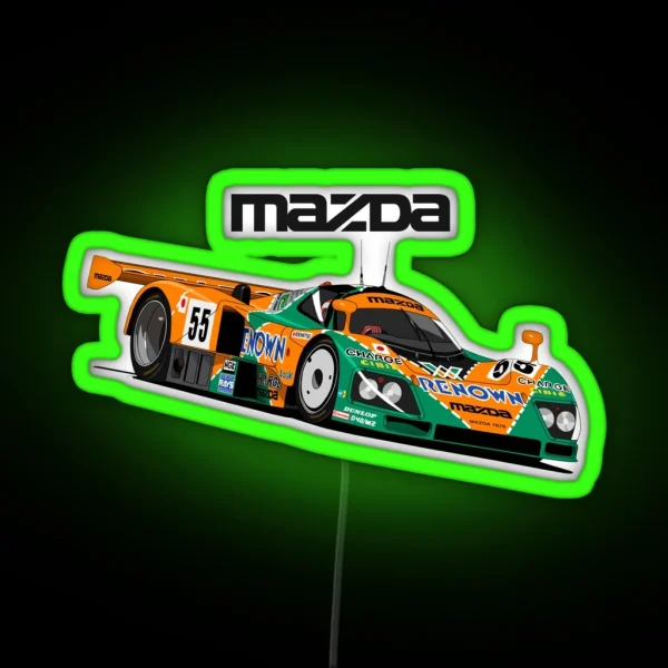 Vintage Le Mans RGB Neon Sign