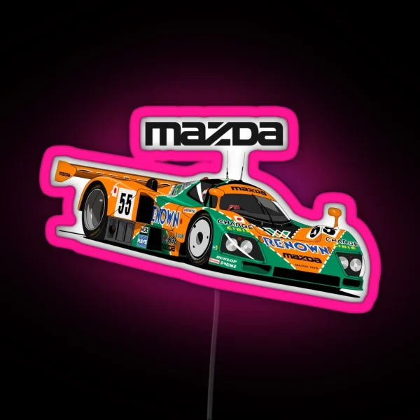 Vintage Le Mans RGB Neon Sign