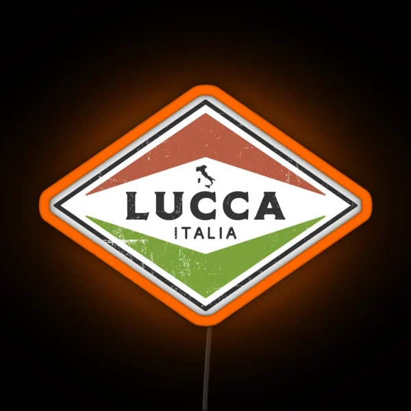 Vintage Lucca Italia RGB Neon Sign