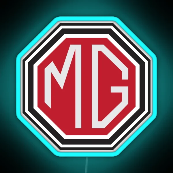 Vintage MG Logo RGB Neon Sign