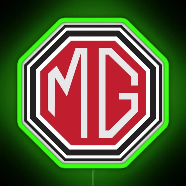 Vintage MG Logo RGB Neon Sign
