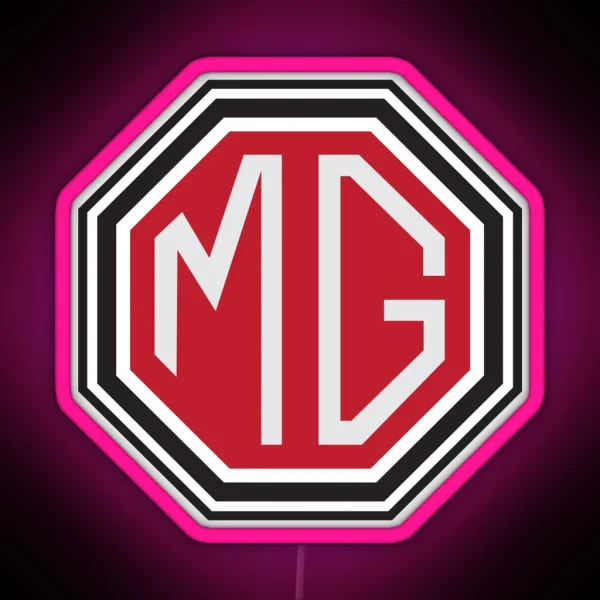 Vintage MG Logo RGB Neon Sign