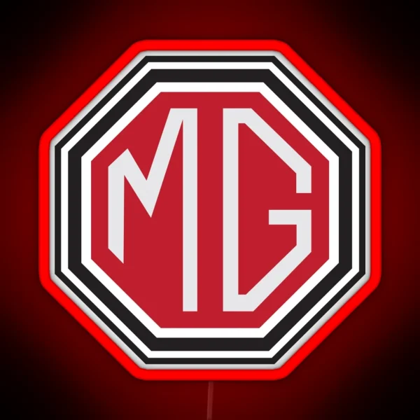 Vintage MG Logo RGB Neon Sign