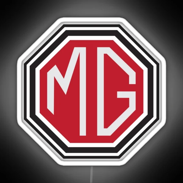 Vintage MG Logo RGB Neon Sign