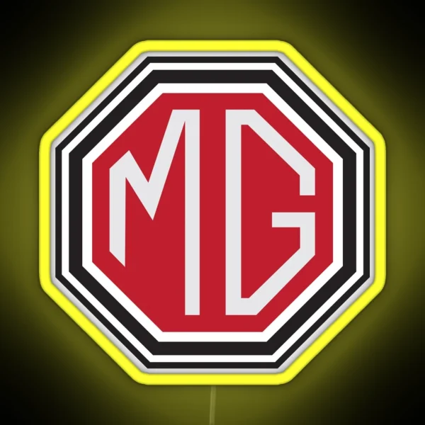 Vintage MG Logo RGB Neon Sign