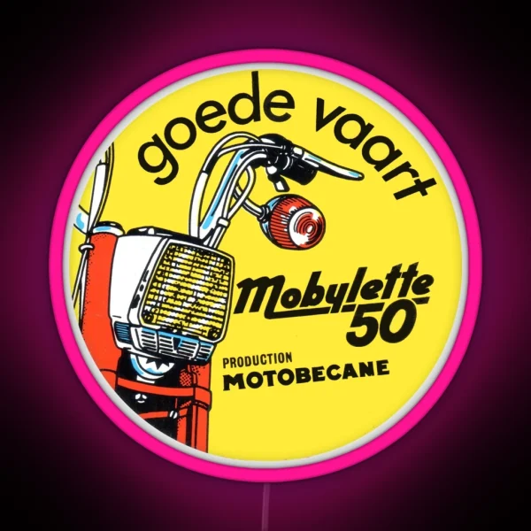 Vintage Moped Mobylette 50 Motobecane RGB Neon Sign