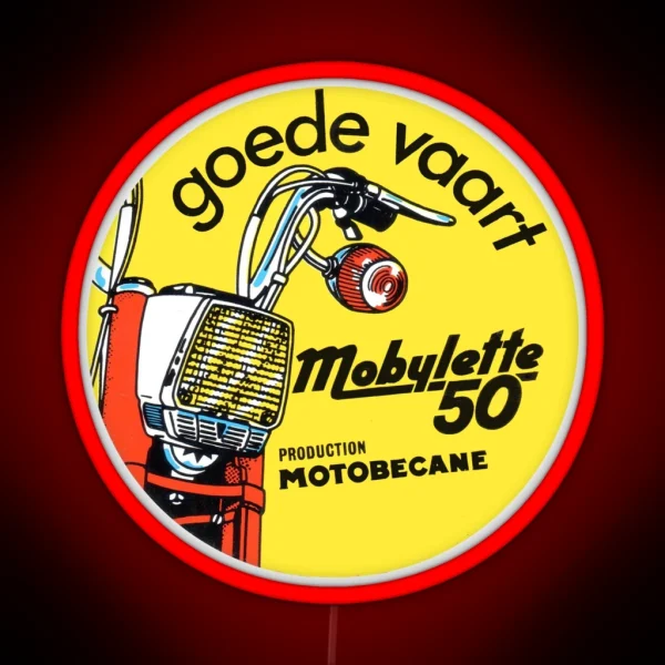 Vintage Moped Mobylette 50 Motobecane RGB Neon Sign