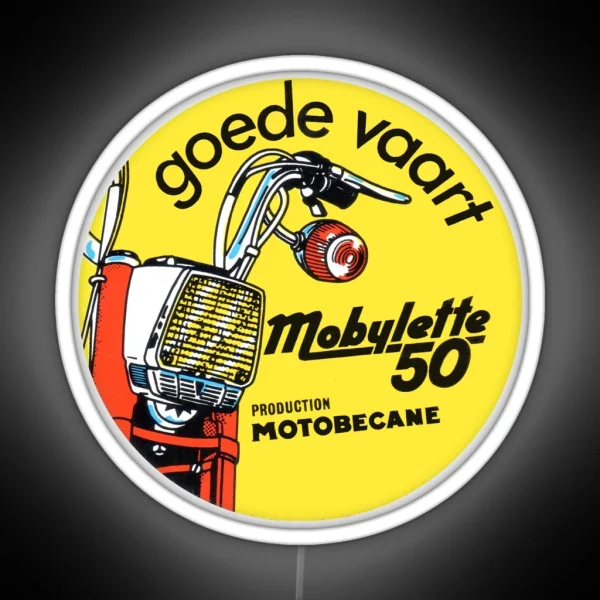 Vintage Moped Mobylette 50 Motobecane RGB Neon Sign