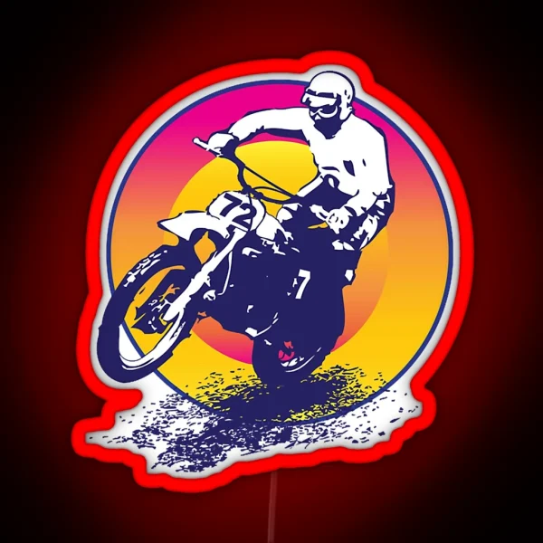 Vintage Motocross RGB Neon Sign