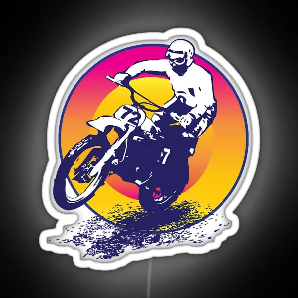 Vintage Motocross RGB Neon Sign