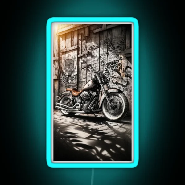 Vintage Motocycle RGB Neon Sign