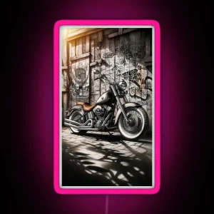 Vintage Motocycle RGB Neon Sign