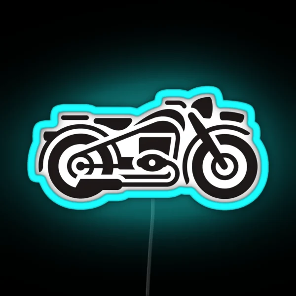Vintage Motorcycle RGB Neon Sign
