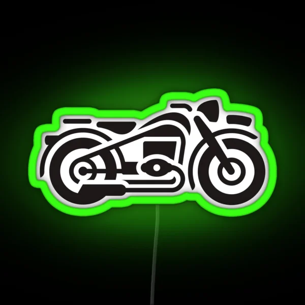 Vintage Motorcycle RGB Neon Sign