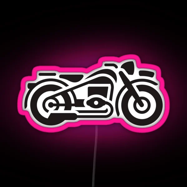 Vintage Motorcycle RGB Neon Sign