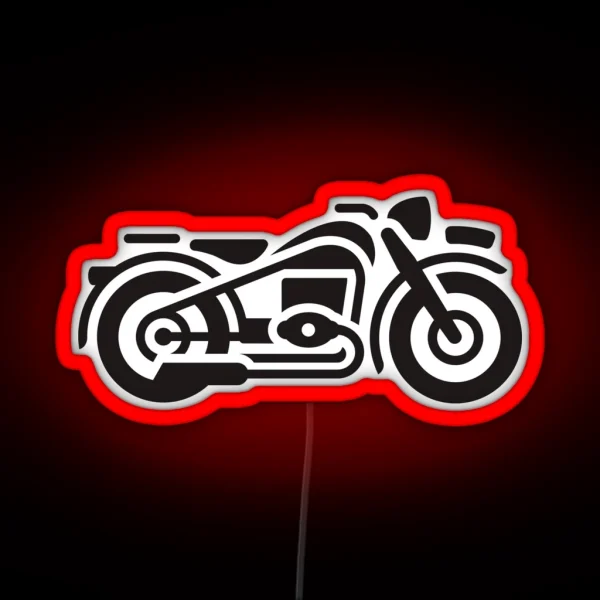 Vintage Motorcycle RGB Neon Sign