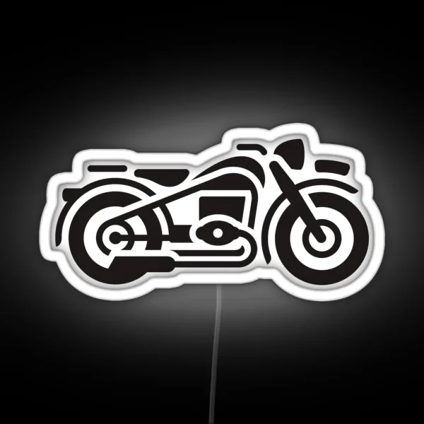 Vintage Motorcycle RGB Neon Sign