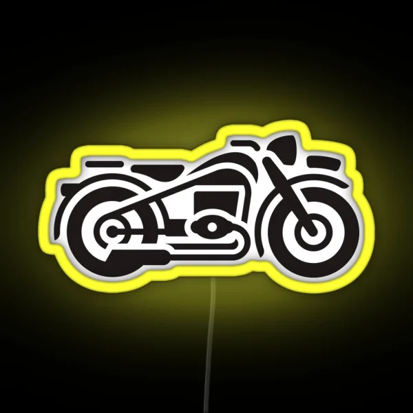 Vintage Motorcycle RGB Neon Sign