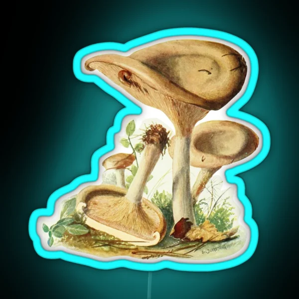 Vintage Mushroom RGB Neon Sign