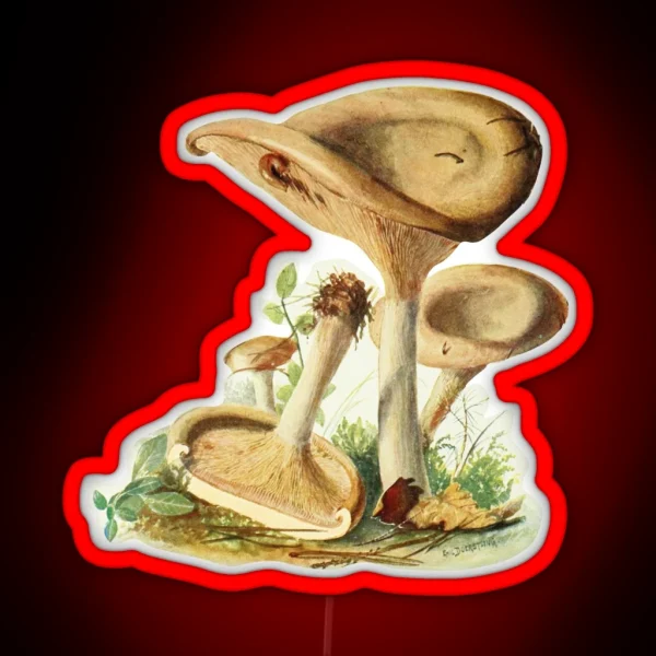 Vintage Mushroom RGB Neon Sign