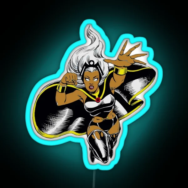 Vintage Ororo Munroe RGB Neon Sign