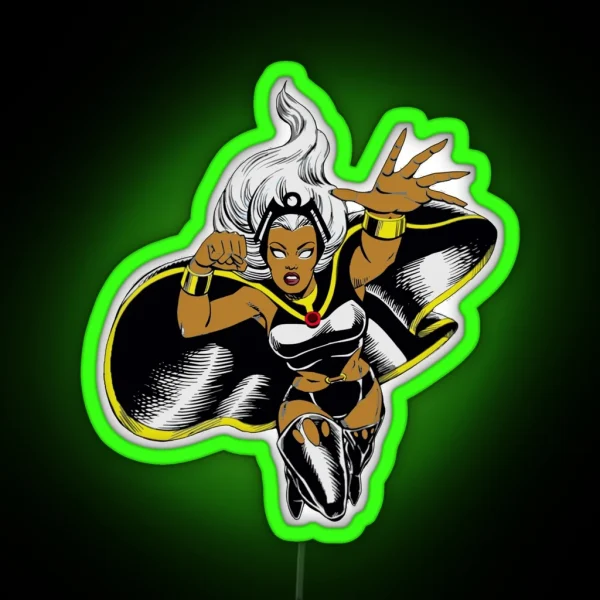 Vintage Ororo Munroe RGB Neon Sign