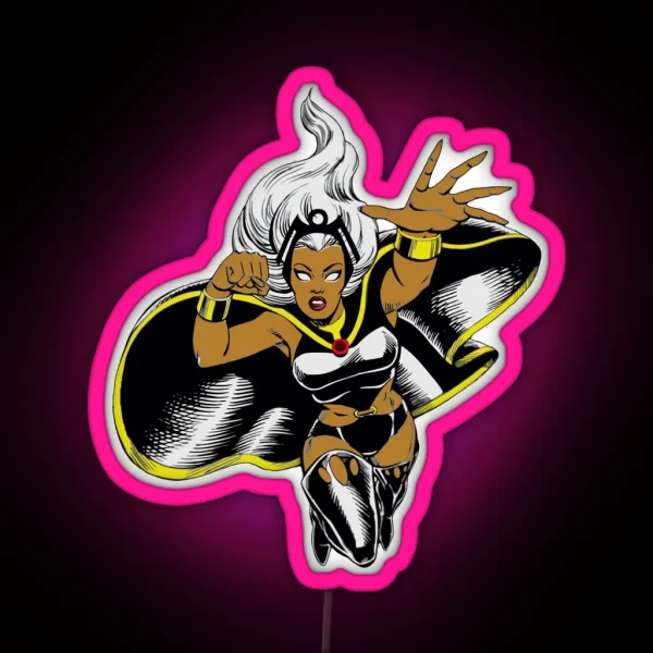 Vintage Ororo Munroe RGB Neon Sign