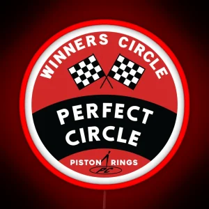 Vintage Perfect Circle Piston Rings Led Design RGB Neon Sign