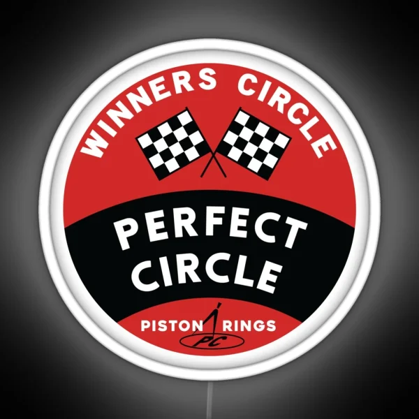 Vintage Perfect Circle Piston Rings Led Design RGB Neon Sign
