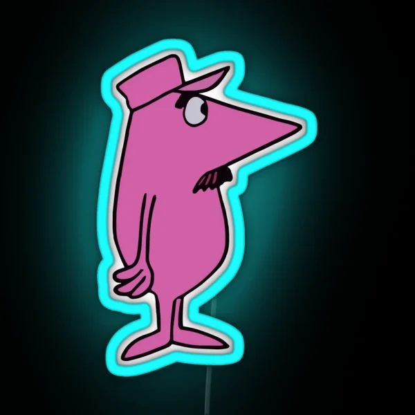 Vintage Pink Man RGB Neon Sign